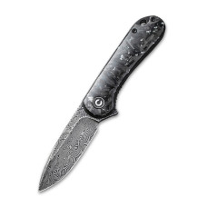 Ніж складаний кишеньковий Civivi Elementum, (7.5 см) Damascus / Carbon Fiber